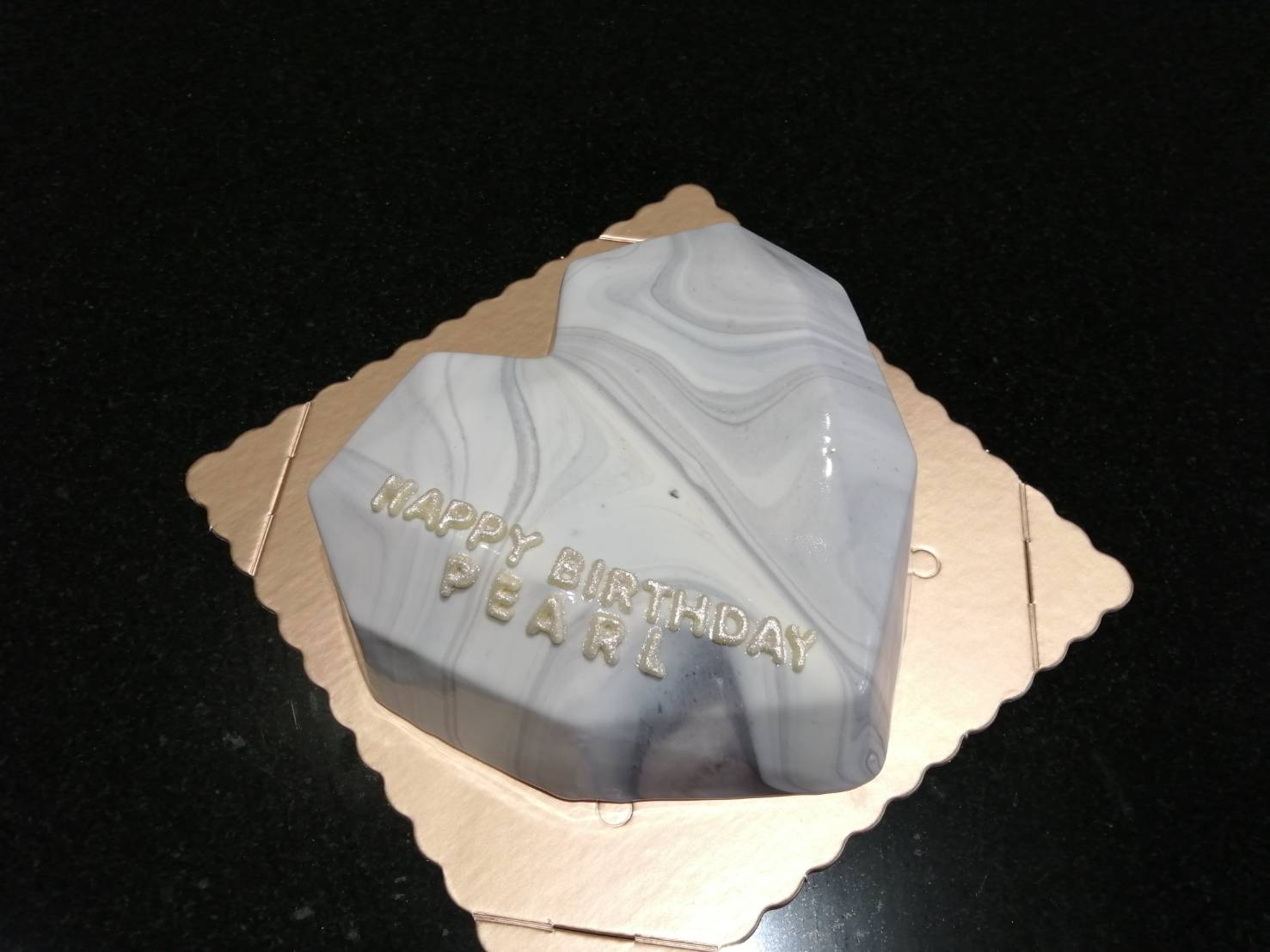 大理石摺紙愛心